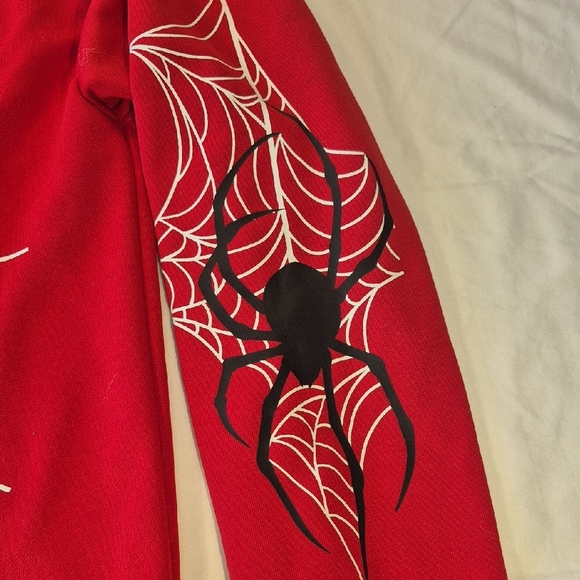 Spider Web Hoodie Sweatshirt - Picture 4 of 14
